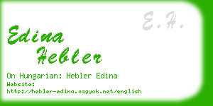 edina hebler business card